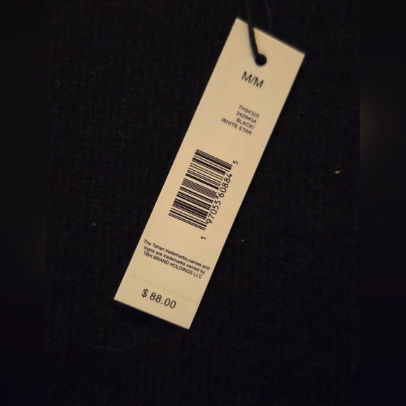 NWT T Tahari Womens Black Sweater with Embroidered Floral Sleeve Design Size M - Picture 11 of 12